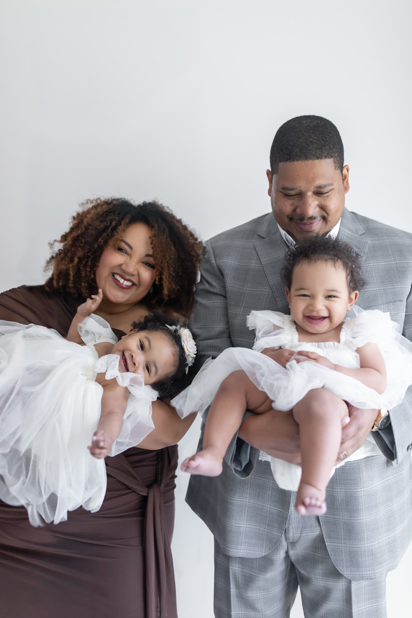 Family portrait in the studio